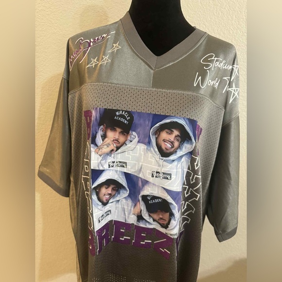 Grey Breezy Bowl Jersey Unisex Size XL - Picture 1 of 3